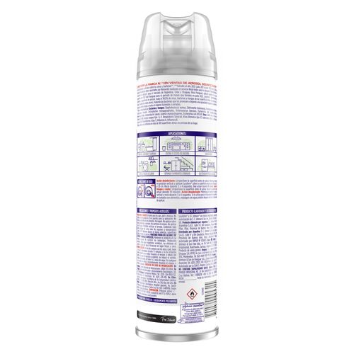 Desinfectante de Ambientes y Elimina Olores Lavanda en Aerosol 360ml