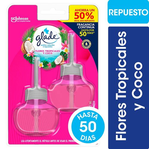 Aromatizante Aceites Naturales Tropical Floral Repuesto x2 21ml
