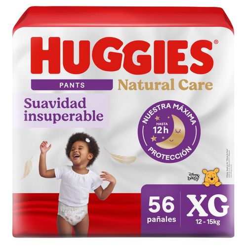 Pañales natural care pants xg (56 unidades)