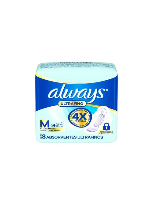 Toallas ultrafina seca con alas (8 unidades)