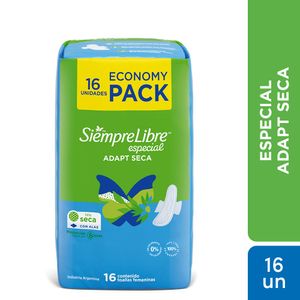 Toallas femeninas Especial seca con alas (16 unidades)