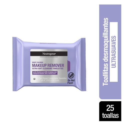 Toallitas desmaquillantes Night Calming (25 unidades)