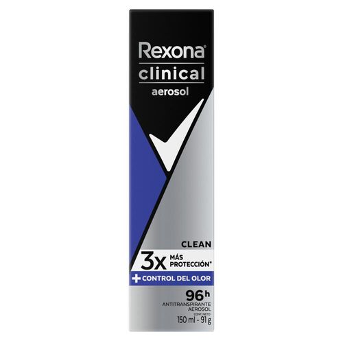 Antitranspirante en aerosol clinical clean 150 ml