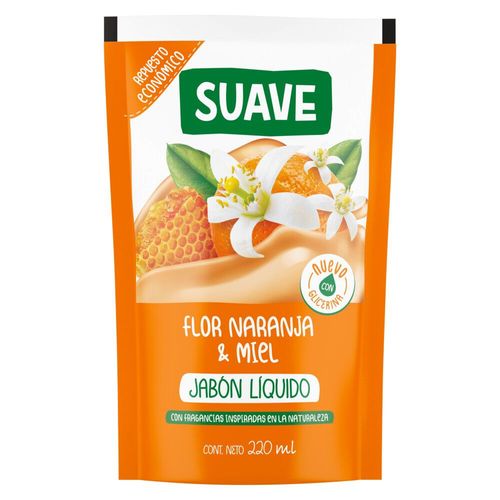 Jabon liquido flor naranja y miel 220 ml