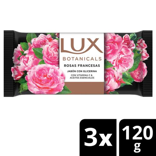Jabón en barra rosas francesas 120 gr (3 unidades)