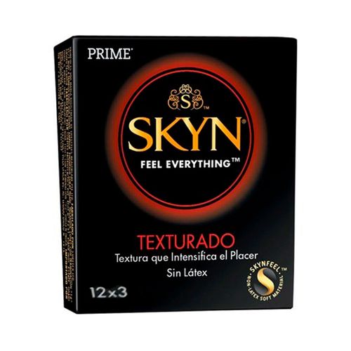 Preservativos Skin texturado (12 cajas de 3 unidades)