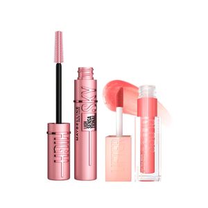 Combo de maquillaje: mascara de pestañas sky high wsh + labial lifter gloss moon