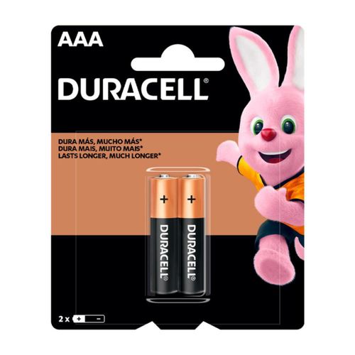 Pilas alcalinas aaa de larga duración (pack de 2)