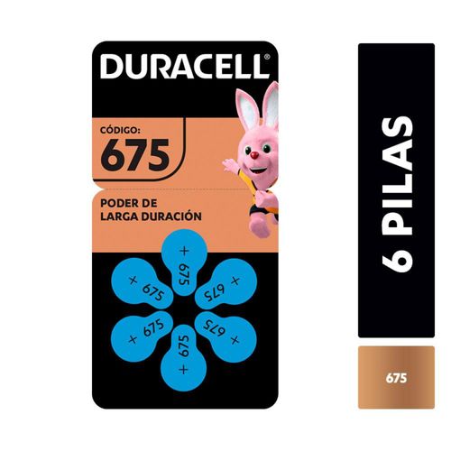 Pila audifono Tamaño 675 (6 blister)