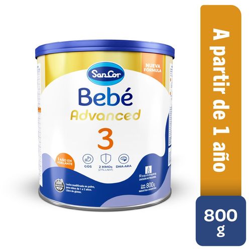 Fórmula láctea advanced 3 800 grs