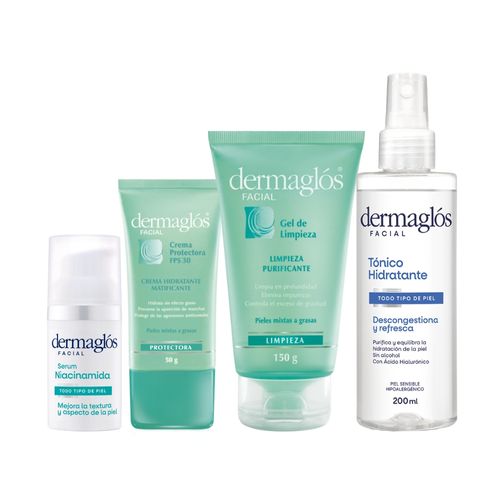 Combo rutina piel mixta a grasa + serum niacinamida