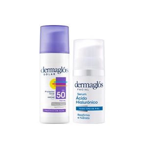 Combo protector solar facial + serum Ac. hialurónico