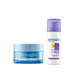 Combo protector solar facial + crema gel ultra hidratación