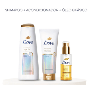 Combo shampoo + acondicionador + óleo bifásico  bond intense repair