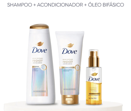 Combo shampoo + acondicionador + óleo bifásico  bond intense repair