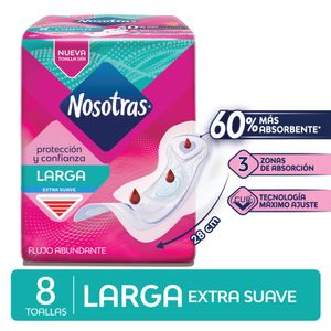 Toalla larga tela extra suave (8 unidades)