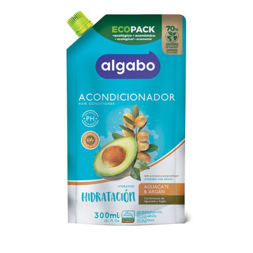 Acondicionador aguacate y argan repuesto 300 ml