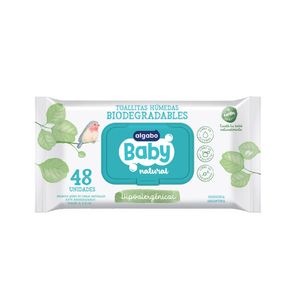 Baby toalla humeda natural biodegradable (48 unidades)