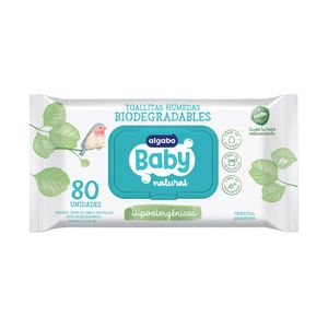 Baby toalla humeda natural biodegradable (80 unidades)