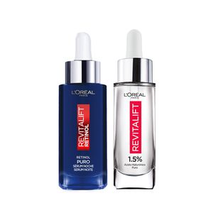 Combo tratamiento escenciales: serum retinol + serum ácido hialurónico