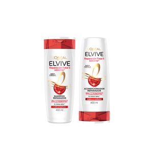 Combo reparación total 5 rutina básica 400 ml: shampoo y acondicionador