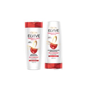 Combo reparación total 5 rutina básica 400 ml: shampoo y acondicionador
