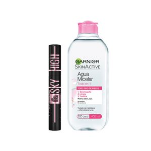 Combo rutina de ojos: sky high cosmic black + agua micelar todo en 1