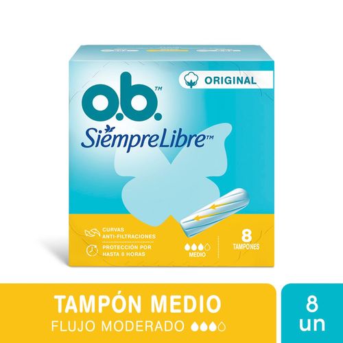 Tampones Ob Medio (8 unidades)