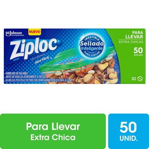 Bolsas herméticas para llevar extra chicas 50un