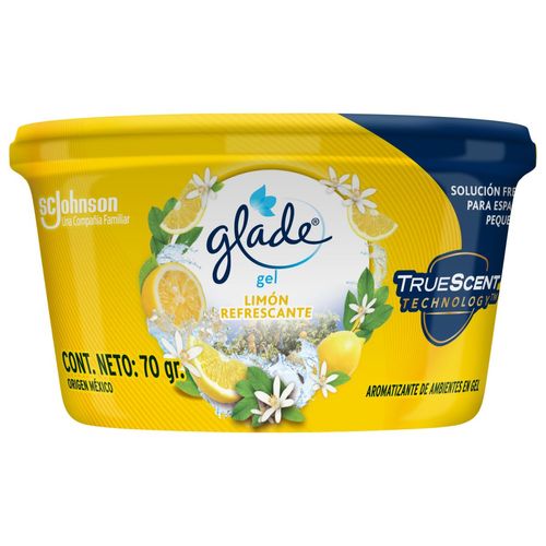 Aromatizante de ambientes mini gel hogar limón refrescante 70gr