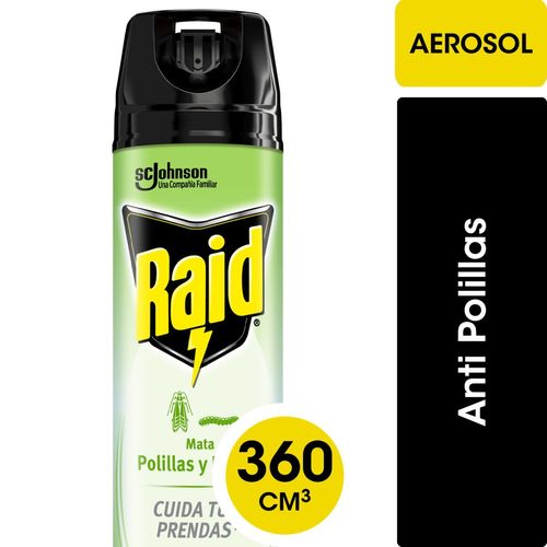 Insecticida en aerosol mata polillas y larvas 360 ml