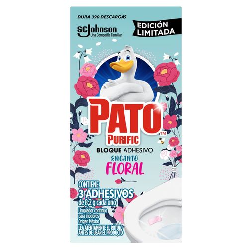 Bloque para inodoros adhesivo floral