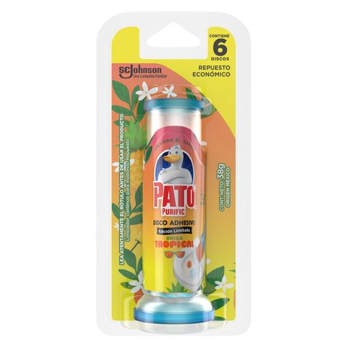 Discos adhesivos para inodoro tropical repuesto 38 gr