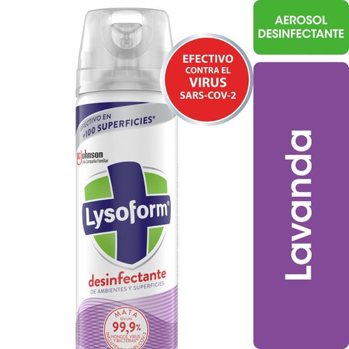 Desinfectante de Ambientes y Elimina Olores Lavanda en Aerosol 360ml