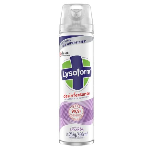 Desinfectante de Ambientes y Elimina Olores Lavanda en Aerosol 360ml