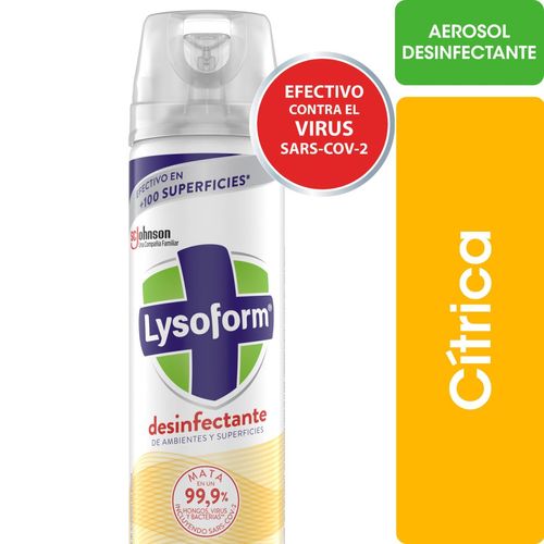 Desinfectante de Ambientes y Elimina Olores Cítrica en Aerosol 360ml