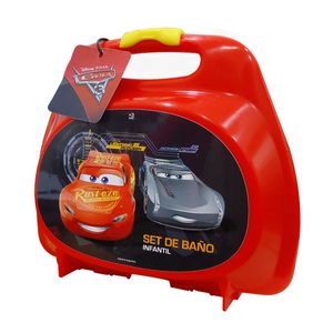 Valijita de baño cars (shampoo + perfume + esponja)