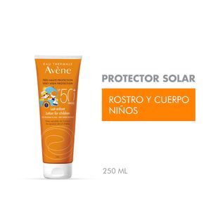 Protector solar leche para niños fps 50+ 250ml