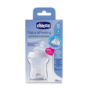Biberon natural feeling vidrio 0 meses 150 ml