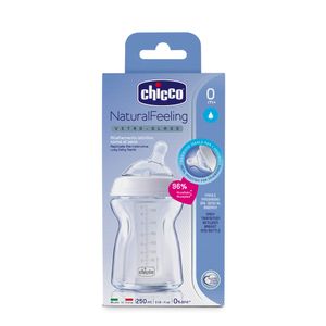 Biberon natural feeling vidrio 0 meses 250 ml