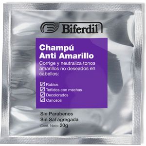 Champú anti amarillo 20 ml 24 sachet