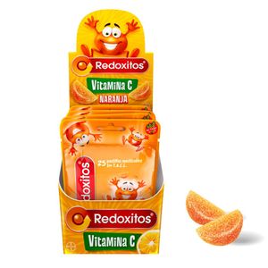Suplemento a base de vitamina C sabor naranja (6 sachets de 25 past c/u)