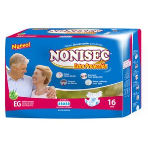 Pañal adulto anatómico extra protección talle xg (16 unidades)