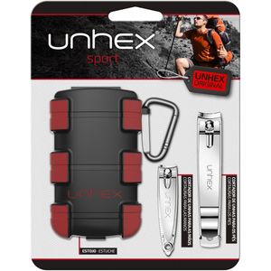 Estuche adventure cortauñas pequeño + cortauñas grande + mosqueton