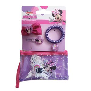 Set de accesorios de pelo (carterita + moño + pulsera)