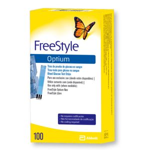 Tiras reactivas optium (100 unidades)