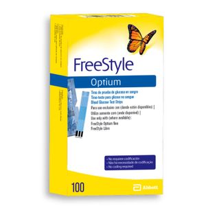 Tiras reactivas optium (100 unidades)