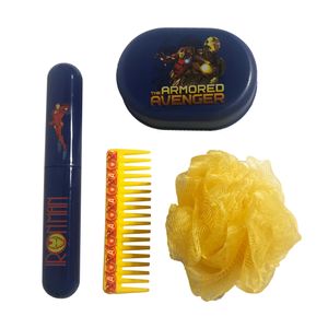 Set de baño (estuche + esponja + peine + jabonera + lima)
