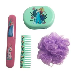Set de baño (estuche + esponja + peine + jabonera + lima)