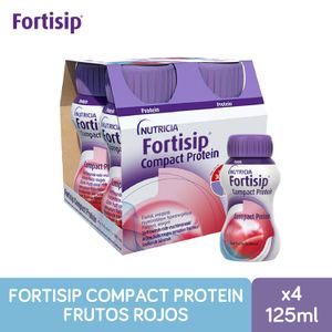 Suplemento nutricional protein frutos rojos (4 unidades de 125 ml)